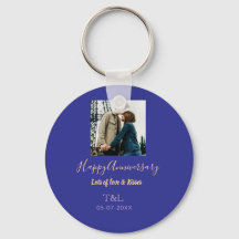 Moderne boho vrolijk jubileum toevoegen naam blauw