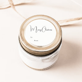 Moderne Boho Vrolijk Kerstfeest tot Van Ronde Sticker