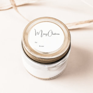 Moderne Boho Vrolijk Kerstfeest tot Van Ronde Sticker