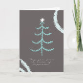 Moderne Boho Vrolijke Kerst / Nieuwjaarskaart Bedankkaart (Voorkant)