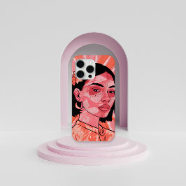 Moderne boho vrouwelijke minimalistische kunst iPh iPhone 15 Pro Max Hoesje