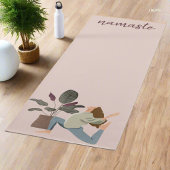 Moderne Boho Vrouwen Bewegingen Namaste Yogi Plant Yogamat