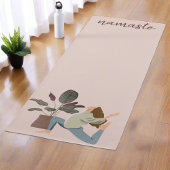 Moderne Boho Vrouwen Bewegingen Namaste Yogi Plant Yogamat