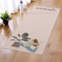 Moderne Boho Vrouwen Bewegingen Namaste Yogi Plant