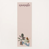 Moderne Boho Vrouwen Bewegingen Namaste Yogi Plant Yogamat (Voorkant)