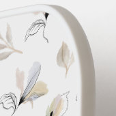 Moderne Boho Waterverf Bloemen Pickleball Paddles (Links Detail)