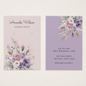 Moderne Boho waterverf bloemenoorbel display kaart (Voorkant /achterkant)