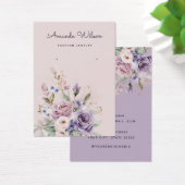 Moderne Boho waterverf bloemenoorbel display kaart (Bureau)