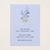 Moderne Boho waterverf bloemenoorbel display kaart (Achterkant)