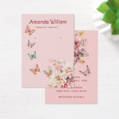 Moderne Boho waterverf bloemenoorbel display kaart (Bureau)