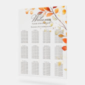 Moderne Boho Waterverf herfstbladeren zitgrafiek Acryl Bord (Hoek)