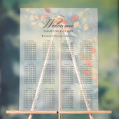 Moderne Boho Waterverf herfstbladeren zitgrafiek Acryl Bord (Neutraal)