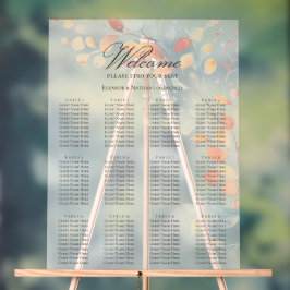 Moderne Boho Waterverf herfstbladeren zitgrafiek Acryl Bord