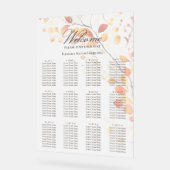 Moderne Boho Waterverf herfstbladeren zitgrafiek Acryl Bord (Hoek)