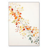 Moderne Boho Waterverf herfstbruiloft Kaart (Achterkant)