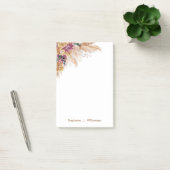 Moderne Boho Waterverf Pampas Gras  Post-It Notiti Post-it® Notes (Kantoor)