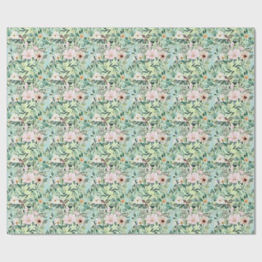 Moderne Boho Waterverf Wildflower Cadeaupapier (Vlak)