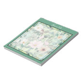 Moderne Boho Waterverf Wildflower Notitieblok (Linkerzijde)