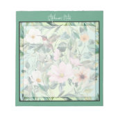 Moderne Boho Waterverf Wildflower Notitieblok (Voorkant)