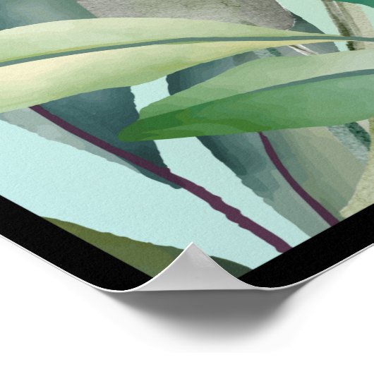 Moderne Boho Waterverf Wildflower Poster (Hoek)