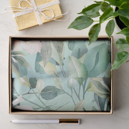 Moderne Boho Waterverf Wildflower Tissuepapier