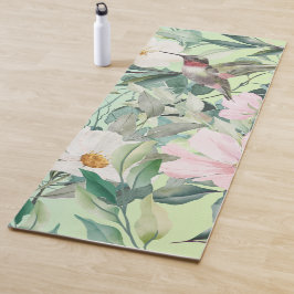 Moderne Boho Waterverf Wildflower Yogamat