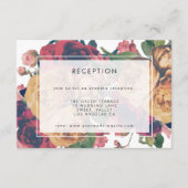 Moderne boho Wedding Reception Informatiekaartje (Voorkant)