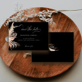 Moderne Boho Whimsical Calligrafie Schrift Save The Date