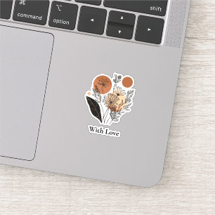 Moderne Boho Wilde Bloem Botanische Vinyl Sticker