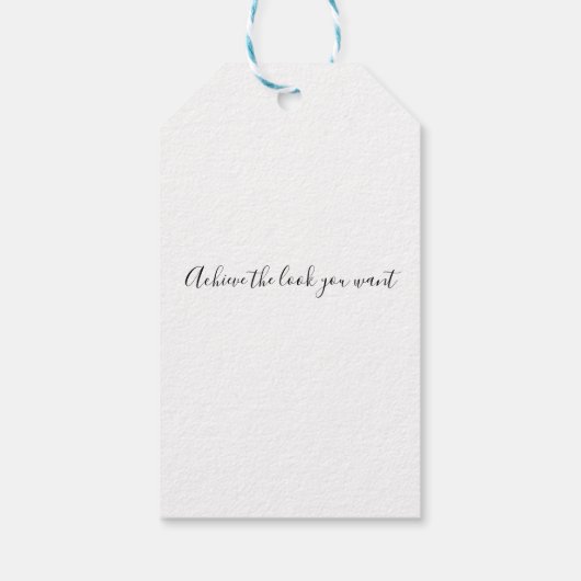 Moderne Boho Wilde Bloem Bruids Haarstylist Bloeme Cadeaulabel (Achterkant)