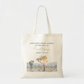 Moderne Boho Woestijn Joshua Tree Bruiloftsshower Tote Bag (Voorkant)