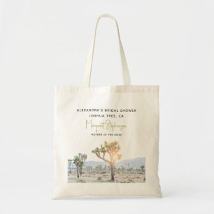 Moderne Boho Woestijn Joshua Tree Bruiloftsshower Tote Bag