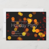 Moderne Bokeh feestdag Kaart (Voorkant)