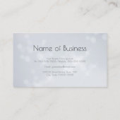 Moderne Bokeh Glamoureuze Zilveren Sparkle Visitekaartje (Achterkant)