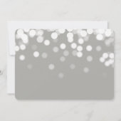 Moderne Bokeh-lichten 3 foto afstuderen Aankondiging (Achterkant)