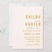 Moderne Bokeh lichten | Goudgeel | Bruiloft Kaart (Voorkant)