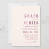 Moderne Bokeh lichten | Lavendel | Bruiloft Kaart (Voorkant)