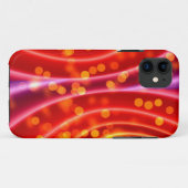 Moderne bokeh-lijnen golvende achtergrond Case-Mate iPhone case (Achterkant (horizontaal))