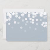 Moderne Bokeh-verlichting 3 Foto Geboorteaankondig Aankondiging (Achterkant)