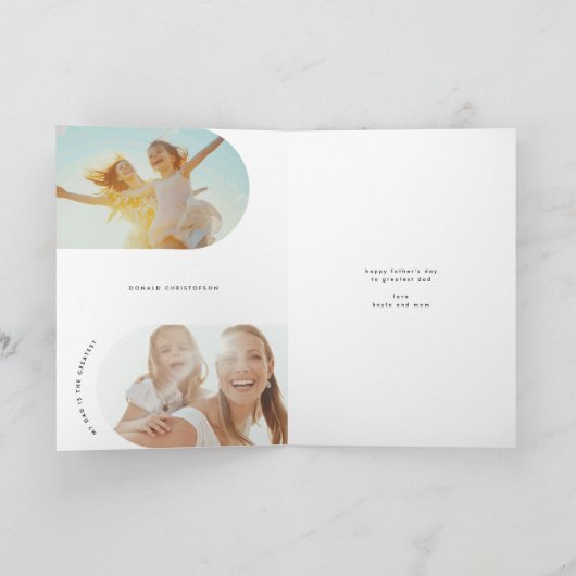 moderne BOLD aangepaste foto 'WERELDEN GROOTSTE' D Kaart (Binnen)