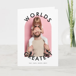 moderne BOLD aangepaste foto 'WERELDEN GROOTSTE' D Kaart