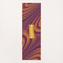 Moderne Bold Abstract Paars Uniek Trippy Aangepast Yogamat