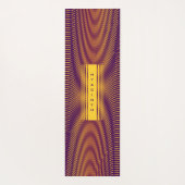 Moderne Bold Abstract Paars Uniek Trippy Aangepast Yogamat (Achterkant)