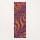 Moderne Bold Abstract Paars Uniek Trippy Aangepast Yogamat (Voorkant)