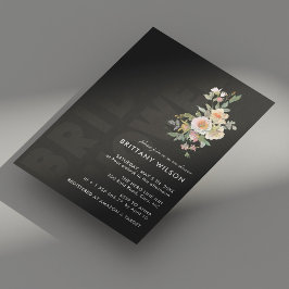 Moderne & Bold Bruids Douche Uitnodigingen