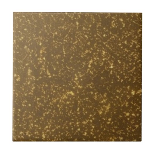 Moderne Bold Bruin Goud Glitter Badkamer Keuken Tegeltje (Voorkant)