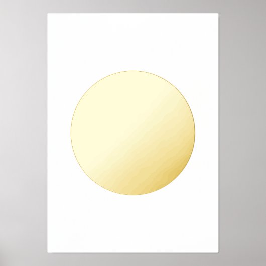 Moderne Bold CIRCLE GOLD Folie Afdrukken (Voorkant)