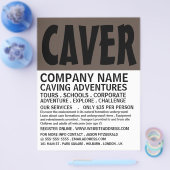 Moderne Bold, Grotbewandeling Avontuur Reclame Fly Flyer (Enkel)