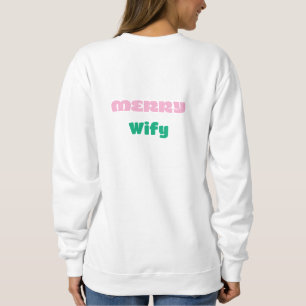 MODERNE BOLD Kerst Typografie retro kerst vrouwen Trui