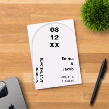 Moderne Bold Save the Date Acryl Uitnodiging